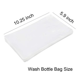 Tattoo Wash Bottle Bags, MIUXIA 250pcs Wash Bottle Covers Tattoo Bottle Bags Plastic Squeeze Bottle Bag Tattoo Washing Bottle Sleeves…