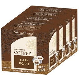 Harry & David Coffee Single Serve Cups for Keurig K-Cups Brewers 72 Count (Dark Roast)