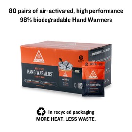 Ignik Resealable Multiple-Use Hand Warmers for 10 Hours of Heat Across 72 Hours, 80 Pairs
