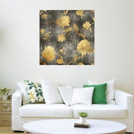 Fine Art Canvas Golden Silhouette I Canvas Wall Decor by Artist Erin Lange for Living Room, Bedroom, Bathroom, Kitchen, Office, Bar, Dining & Guest Room - Ready to Hang - 32 in x 32 in