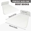 chic2click Invisible Bookshelf Set of 3 White Floating Bookshelves Metal