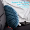 LUPATDY Back Cushion Lumbar Cushion - Lumbar Support Car, Memory