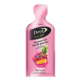 Dex4 Glucose Gel Packs - Fruit Punch, 6 Pack