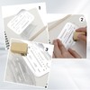 4 PCS Eraser Shield Stainless Steel Drawing Template Shield Drafting