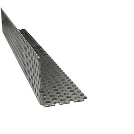 Aluminium Profile L-Perforated Sheet, 2000 mm Aluminium Angle, Exterior Decor 40 x 40 mm Inner Side Dimensions Made of Aluminium Perforated Sheet Rv 5-8 Natural, 1.5 mm Thick L Profile RV 5/8,