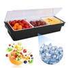 POWLAB Ice Cooled Condiment Serving Container Fruit Veggie Condiment Caddy
