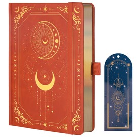 TIEFOSSI Ruled Journal for Men and Women Hardback A5 Ruled College Notebook 316 Numbered Pages for Writing Daily Journal for Work School Notes