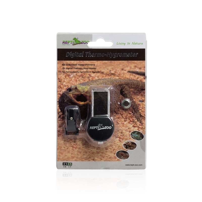 REPTI ZOO Reptile Terrarium Thermometer Hygrometer Digital LCD Display Pet