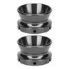 1 Pair 10 Inch NAB Hub Adapters Polished Aluminum Alloy