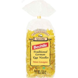 Bechtle Mini-Lasagne Traditional German Egg Noodles, 17.6 Ounce - PACK OF 4