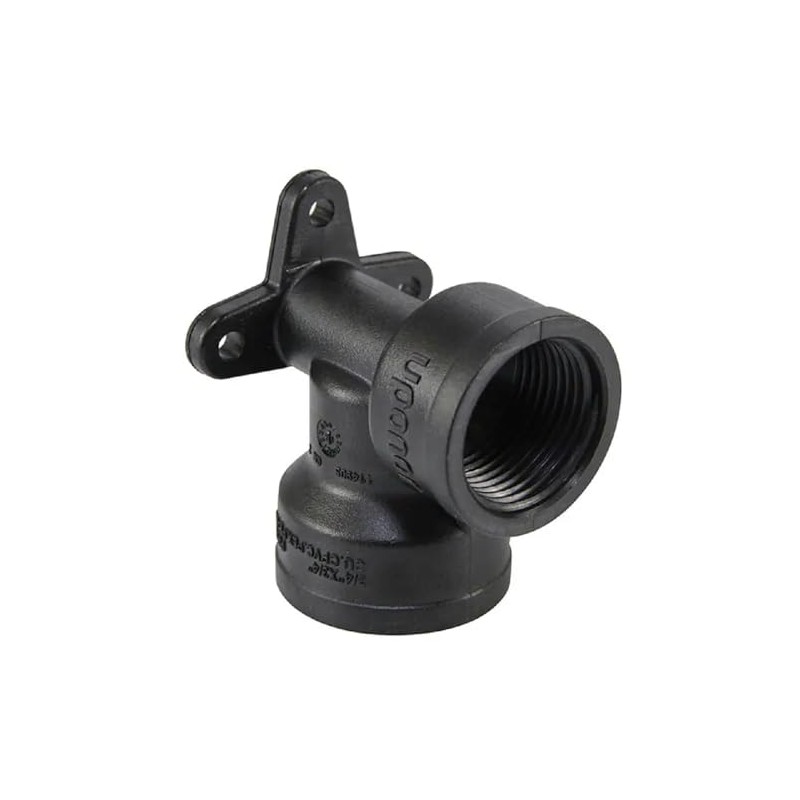 Uponor TotalFit 1/2 inch 90-Degree Drop-Ear Elbow FNPT, Push-to-Connect Engineered