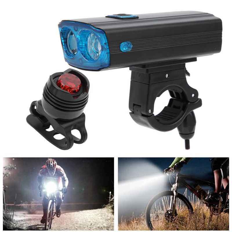 USB Rechargeable Bike Lamp Bicycle Front Light Night Riding Headlight