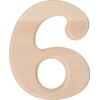 Hillman 847327 Pine House Number 6, 6.5-Inch Wood