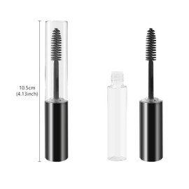 ALLY-MAGIC Empty Mascara Tube with Wand, Eyelash Cream Container Bottle 10ml Y6-JMGG (Black & White)