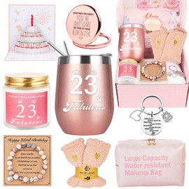 23rd Birthday Gifts For Girls, 23 Year Old Girl Birthday Gifts, Happy 23rd Birthday Basket Gifts Box for Best Friends Female Daughter Sister Her Girlfriend Coworker Bestie Women Birthday Unique