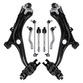 HAWK BROTHER Control Arm, Replacement For Front Lower Control Arm With Ball Joint Sway Bar Inner Outer Tie Rod Compatible With 2016-2019 Honda Civic - 8 Pcs