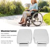 2pcs Wheelchair Footrests Aluminum Alloy Replacement Wheelchair Footplate Pedal Accessory