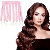 Octopus Tentacle Lazy No-Heat Hair Curler Headband 3 Pink 4ea