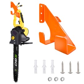 Pkulater Chainsaw Hanger, Chainsaw Wall Mount, Heavy Duty Chainsaw Holder, Garage Hooks with Non-Slip Coating,Wall-Mounted Storage Rack for Gardening Tools