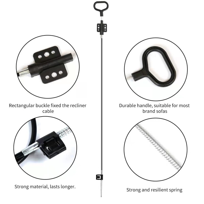 2Pcs Sofa Recliner Pull Cables Replacement，Recliner Sofa Chair Couch Release