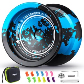 MAGICYOYO Yoyo V12 Responsive Yoyo for Kids 8-12 or above, Finger Spin Yoyo Tricks Yoyo, Professional Unresponsive Yoyo for Pros, Includes 12 Strings and Complete Accessory Kit for Tricks