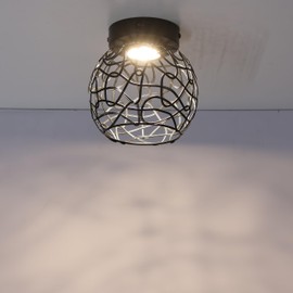 Maichis 12V RV LED Pendant Light Fixture with Built-in Non-Replaceable LED & On/Off Switch - Modern Metal Net Shade for RV, Motorhome, Camper, Trailer Interior & Dining Room Lighting