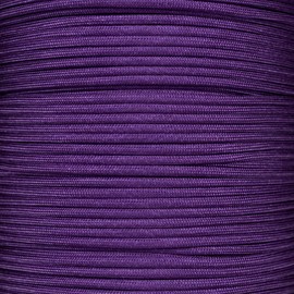 Mil Spec Tipo III 550 Paracord - Núcleo de 7 hebras - Nailon de grado comercial, cuerda de paracaídas, cuerda de supervivencia (10 pies, morado)