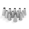 Tredoni 12 Set Icing Nozzles 4-15mm Smooth Piping Nozzles Professional