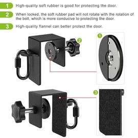 SELEWARE - Anclaje de puerta resistente para bandas de resistencia, entrenamiento de suspensión, construcción de metal resistente para la parte superior de la puerta, lateral e inferior