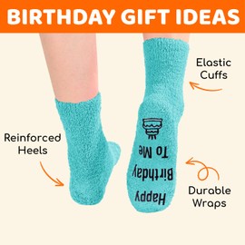HAPPYPOP 15th Birthday Gifts Ideas - Socks for 15 Year Old Girls Boys, Quinceanera Gifts for Girl