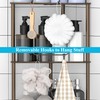HuggieGems 3 Tier Floor Standing Corner Shower Caddy Organizer Shelf