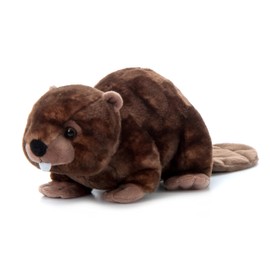 The Petting Zoo Beaver Stuffed Animal, Gifts for Kids, Wild Onez Zoo Animals, Beaver Plush Toy 12 inches