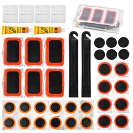 Bike Tire Repair Kit, Bycicle Inner Tube Puncture Patch Kits,Glueless Patchs for Road Mountain(Style:Type B)