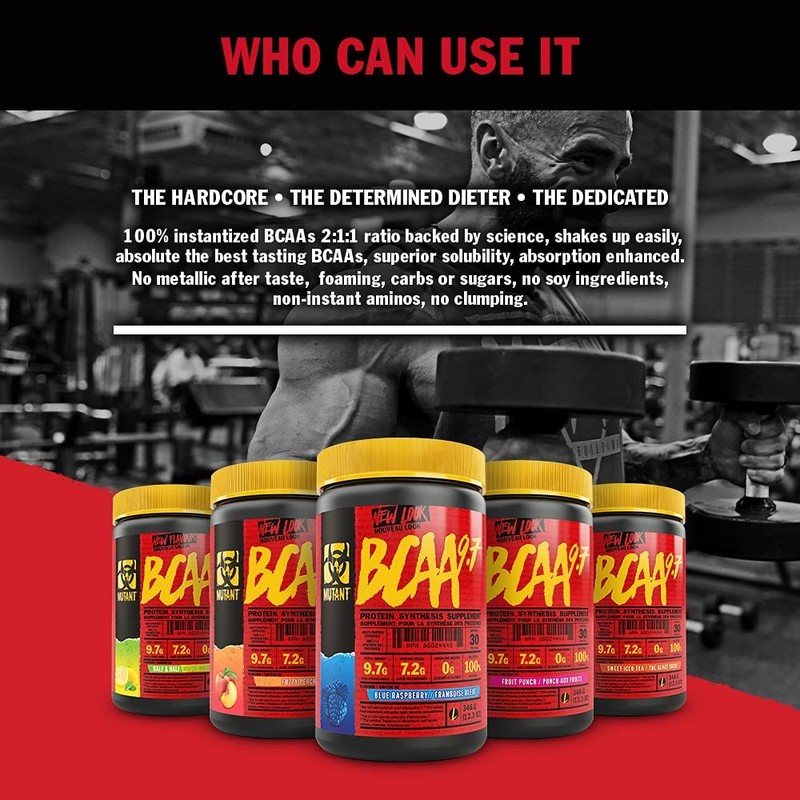 Mutant BCAA 9.7 Dietary Supplement BCAA Powder with Micronised Amino