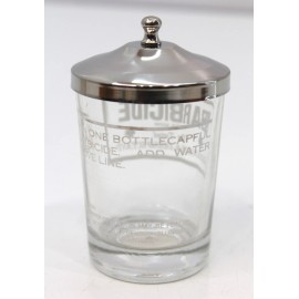 Barbicide Vintage Barbicide Manicure Table Jar w/ Box | Disinfectant Jar NOS  #41-1016