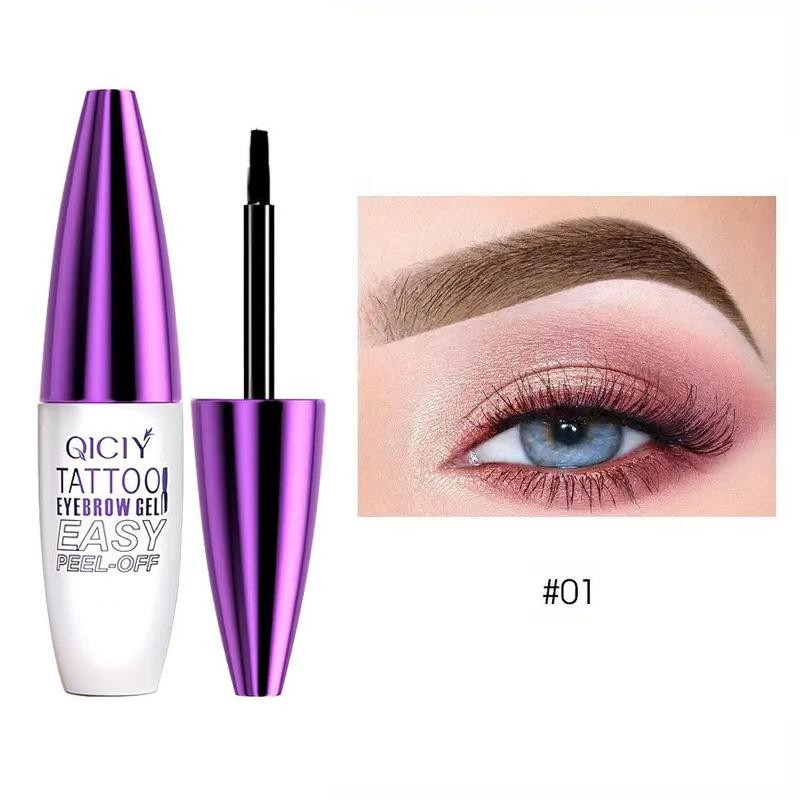 Semi-Permanent Eyebrow Tattoo Gel Paste with Easy Peel-Off Formula for