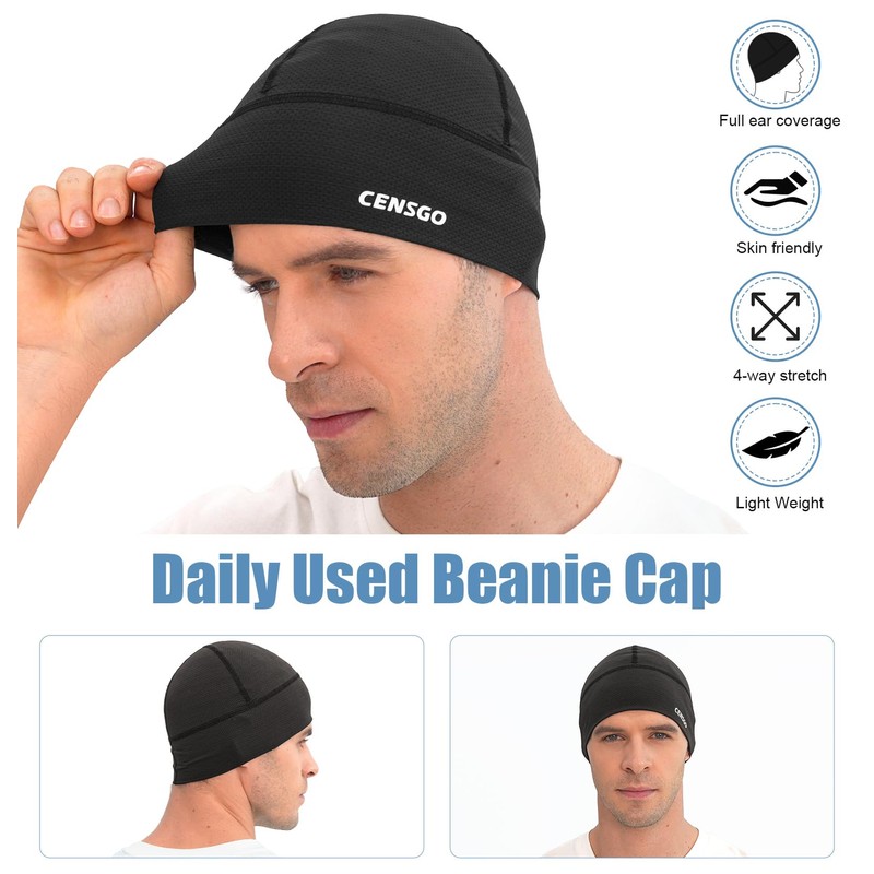 CENSGO Cooling Skull Cap Cycling Hats for Men Women, Motorcycle