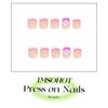 IMSOHOT Square Press on Nails Short Fake Nails with Flower