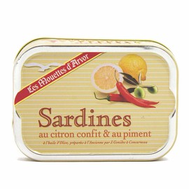 Mouettes d'Arvor French Sardines in Preserved Lemon and Hot Chili Peppers - 4 oz.