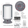 HONGUT LED Color Changing Table Lamps, Dimmable Bedside Lamp with
