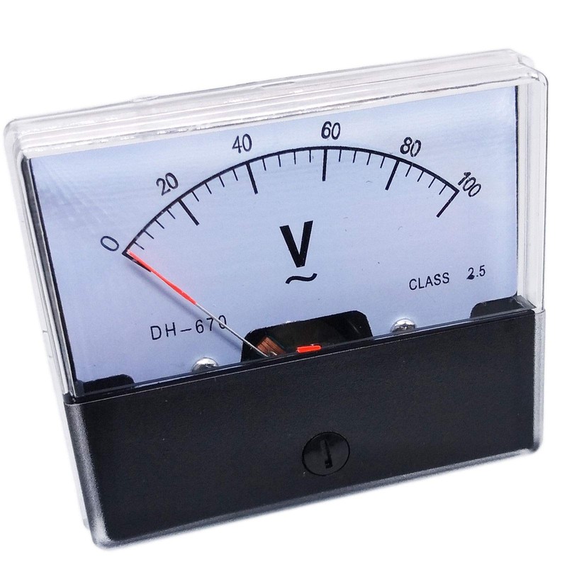 Analog Panel Volt Meter Voltmeter Gauge DH-670 0-100V AC