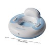 34.3 Inch Inflatable Snow Tube with Backrest and Handles, Thickened