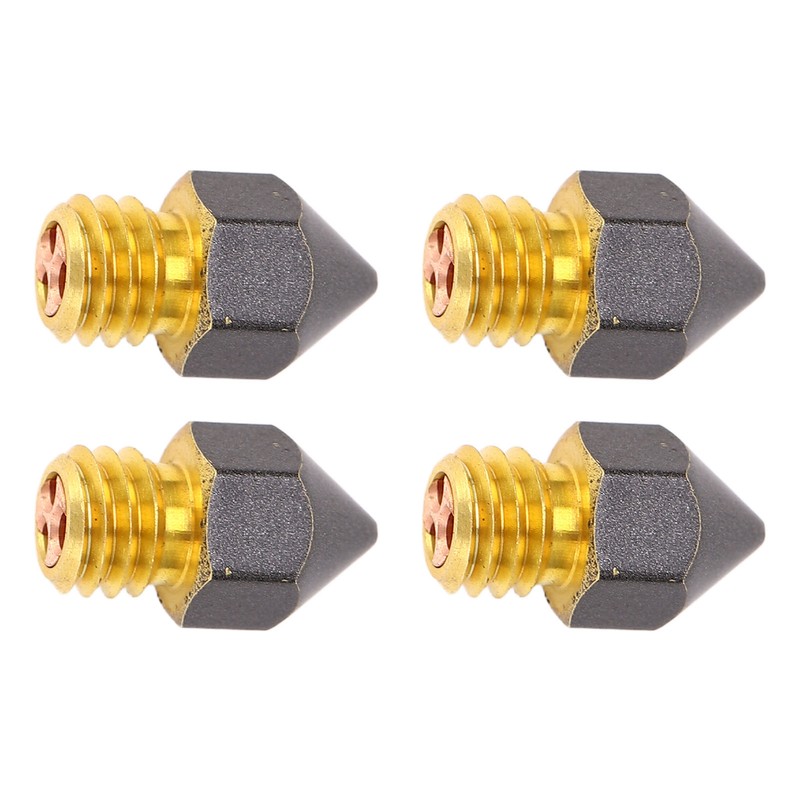 4 Pcs 3D Printer Nozzles Three Hole High Flow Fast