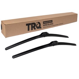 TRQ Premium Windshield Wiper Blades 20 & 20 Inch Silicone Coated & Water Repellent Wipers for Front Windshield Replacement Wiper Blades for Vehicle, Easy-Install Wipers with All-Season Performance