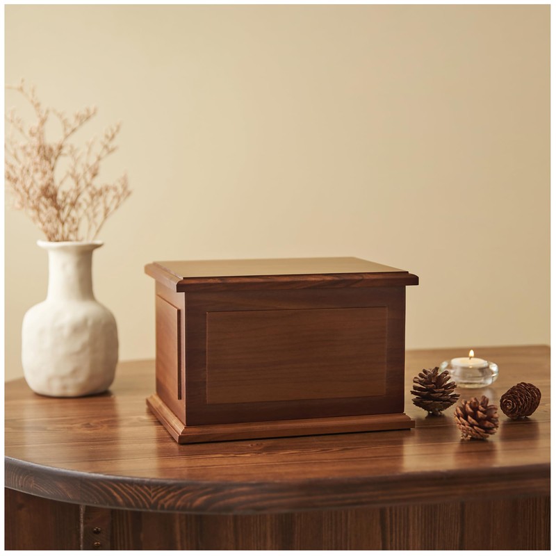 Aspen Studio Walnut Wooden Urn Wooden Urn for Cremation Handcrafted
