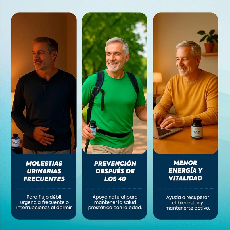 Suplemento Para Salud De La Próstata 60 Caps Sin Sabor