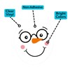Iconikal 2-Piece Toilet Seat Cling Christmas Decoration Set, Funny Snowman