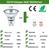 Vinaco GU10 Halogen 50 W Halogen Bulbs, Pack of 6
