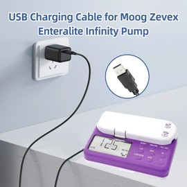 solsinsy USB Power Charging Cable Compatible with Moog Zevex Enteralite Infinity Pump Compatible with Infinity Pump Power Cord (Power Cord Length 118 inches) ﻿