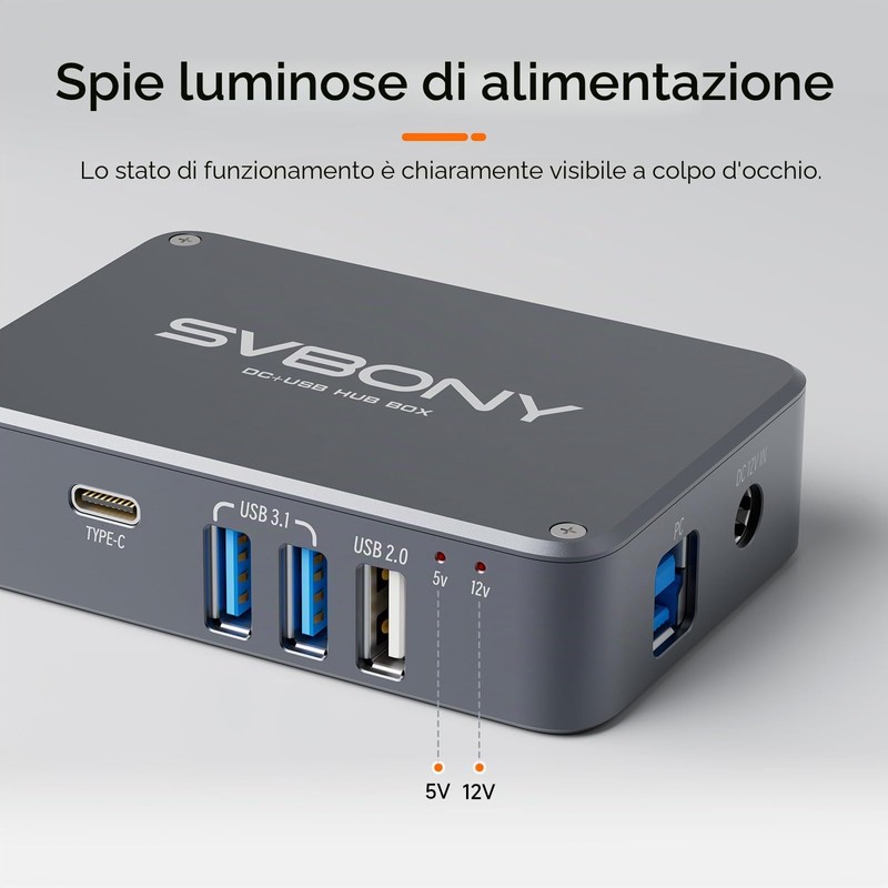Svbony SV241 6 DC Uscite di Alimentazione USB Controllo Hub